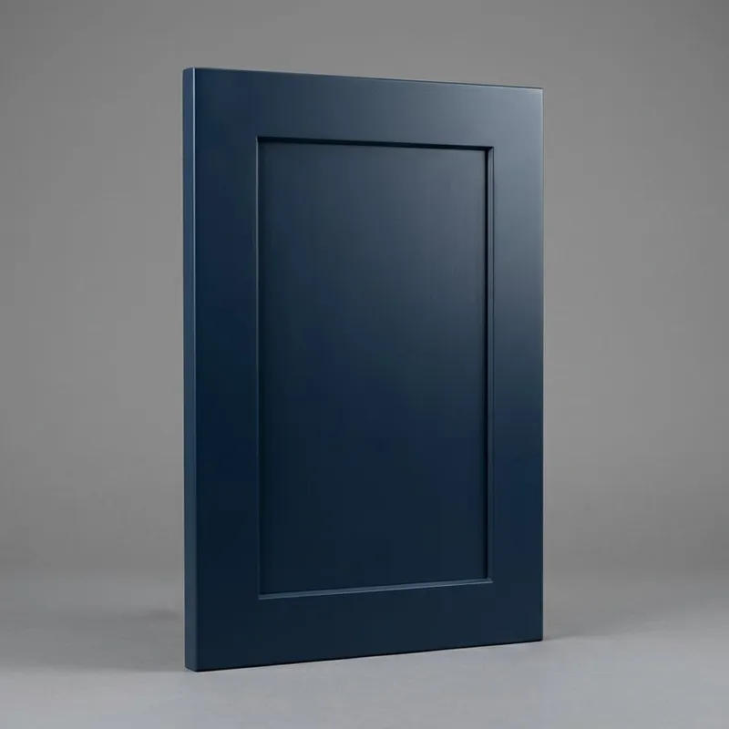 Navy blue shaker cabinet door sample